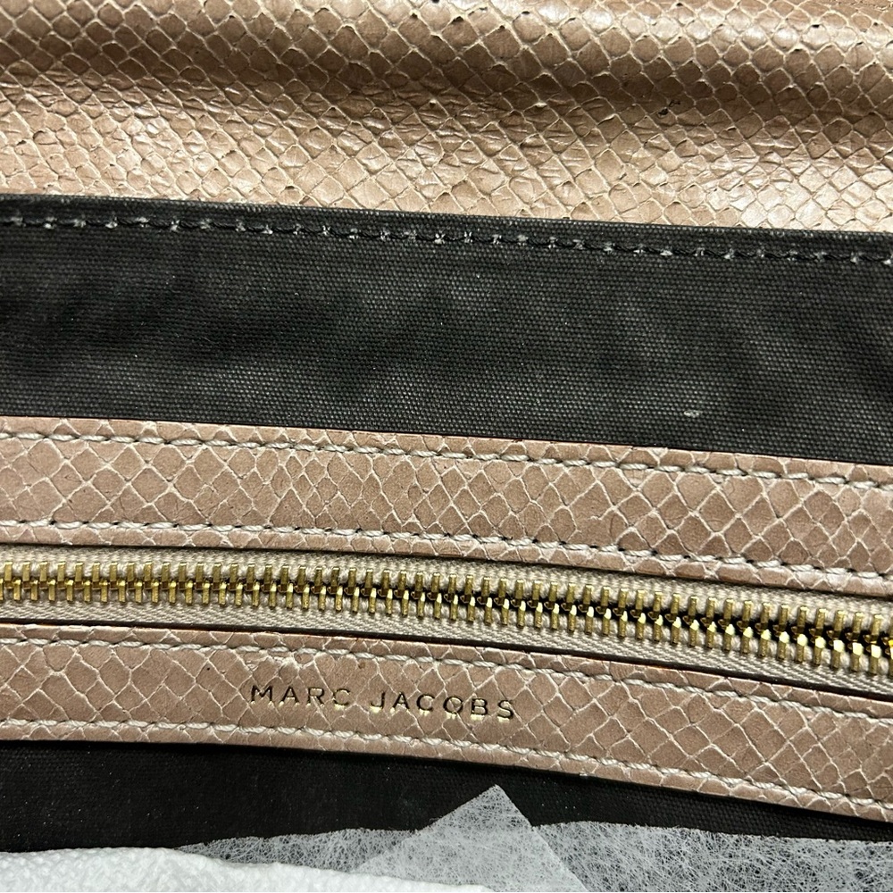 Marc Jacob’s Python Gold Studded Beat Bag - image 7